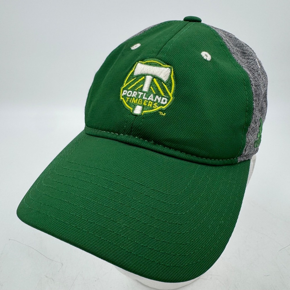 Portland Timbers Adidas Baseball Cap Green‎ Gray MLS Soccer Fan Hat Adjustable